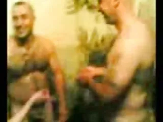 Muscled Gay Buddies Making Out